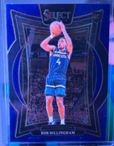 lot 196 image: ROB DILLINGHAM 2024-25 PANINI SELECT CONCOURSE BLUE ROOKIE CARD