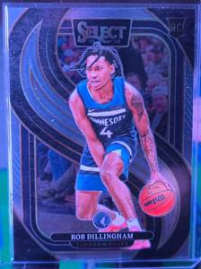 lot 202 image: ROB DILLINGHAM 2024-25 PANINI SELECT PREMIER LEVEL ROOKIE CARD