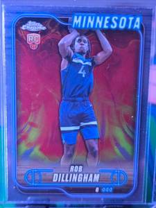 lot 158 image: ROB DILLINGHAM 2025 TOPPS CHROME ROOKIE CARD