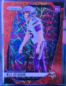 lot 225 image: WILL REICHARD 2024 PANINI PRIZM ORANGE LAZER ROOKIE CARD