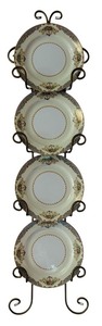 lot 57 image: Wall Hanging with Plate Display Including Vintage Plates by Noritake