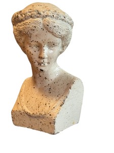 lot 17 image: 9.5 Inch Decorative Cement Bust Statue