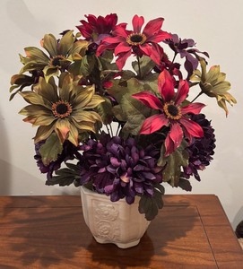 lot 66 image: Vibrant Faux Florals
