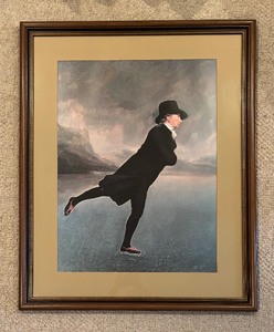 lot 80 image: The Skating Reverend Skating on Duddingston Loch Print by Henry Raeburn