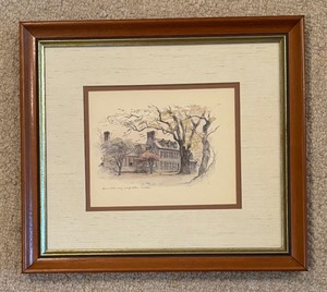 lot 121 image: Colonial Williamsburg Garrett House Print by Mads Stage