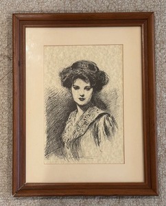 lot 101A image: Gibson Girl Print by Charles Dana Gibson