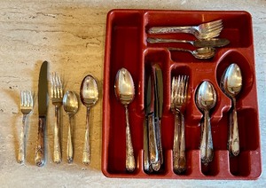 lot 223 image: Vintage Silver Plated Flatware