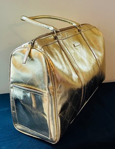 lot 171 image: BCBG MAX AZRIA Metallic Gold Overnight  Weekender  Gym  Carry-on Tote