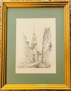 lot 88 image: Pencil Print Drawing Titled Lion VIII by the Swedish artist Bror Hjorth.