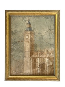 lot 85 image: Framed Art Print of Big Ben