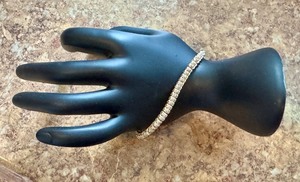 lot 20J image: Sterling Silver 925 Tennis Bracelet with Cubic Zirconia, 7 Inches