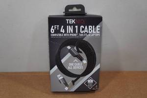 lot 65 image: Tekniq 6 4 in 1 Cable