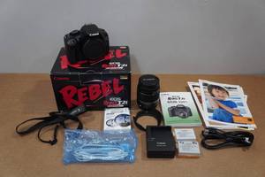 lot 56 image: Canon EOS Rebel T2i Digital SLR Camera with 18-55mm EF-S Lens