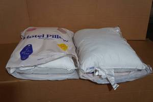 lot 29 image: Set of Two StandardQueen Pillows
