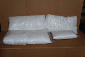 lot 38 image: Set of Four Queen Pillows