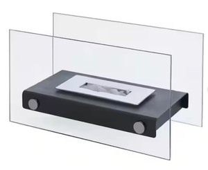 lot 121 image: Danya B. Tabletop Rectangular Glass Ethanol Fireplace