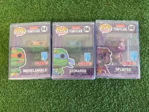 lot 30 image: Funko Pop Art Series Michelangelo, Leonardo, & Splinter