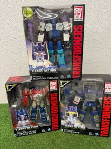 lot 118 image: Transformers Decepticon Overlord, Optimus Prime & Soundwave