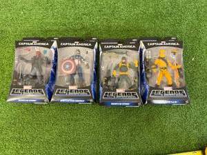 lot 217 image: Marvel Legends Captain America Figures