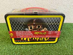 lot 293 image: Funko WWE Mankind Lunch Box Figure Bundle