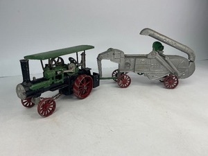 lot 6 image: JI Case Steam Engine Tractor and Threshing Machine