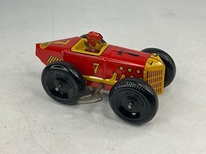 lot 8 image: MARX Tin Litho Wind up Toy #7 Race Car