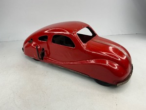 lot 40 image: Nylint Pressed Steel Wind up Red Toy Car