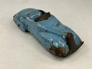 lot 55 image: Blue Pressed Steel Toy Car