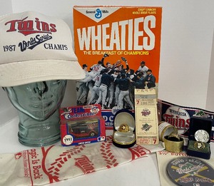 lot 51 image: Twins Lot World Series Championship Lot Rings and More