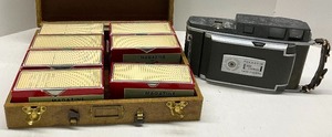 lot 61 image: Vintage 1960s POLAROID LAND CAMERA 900 and Vintage 1950-1960s Slides Denmark, Canada, Itasca State Park and More