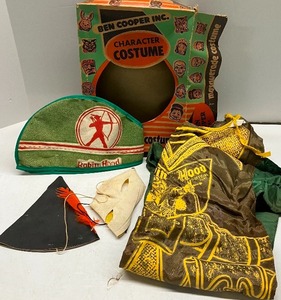 lot 67 image: Vintage Antique Halloween Costume Ben Cooper Inc. Robin Hood Costume
