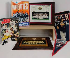 lot 114 image: Twins Championship Lot Plaque, Pendant 1987 Signed and Numbered 1599 of 2006