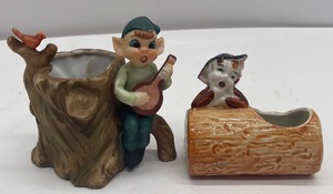 lot 167 image: Lot of Two Miniature Pixie Planters