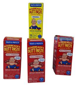 lot 4 image: Boudreauxs Butt Paste (3) Max Strength & (1) Original Strength -