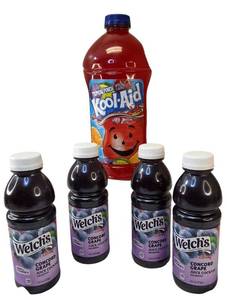 lot 14 image: Welchs - Concord Grape Juice & Kool-Aid Tropical Punch