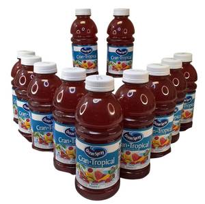 lot 15 image: Ocean Spray  (11)  Cran- Tropical Juice  25 FLOZ each bottle  Exp 8825
