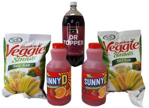 lot 16 image: SunnyD  Garden Veggie Straws  Clover Valley Dr. Topper