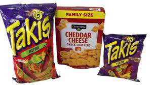 lot 24 image: Snack Lot w Takis & Cheddar Cheese Crackers