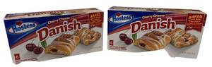 lot 25 image: Hostess  Cherry Cheese Daishs - 6 Individually Wrapped Cherry Cheese Danish