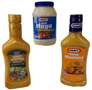 lot 31 image: Kraft & Pampa  Kraft- Real Mayo , Kraft- Honey Mustard Dressing & Pampa- Honey Mustard Dressing