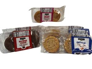 lot 40 image: Clover Valley Soft Baked  Cookies   Oatmeal , Brownie Cookie & Snicker Doodle