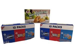 lot 41 image: JJs Bakery & Nabisco  Mini Apple Pies & Varity Pack of Nabisco Cookies