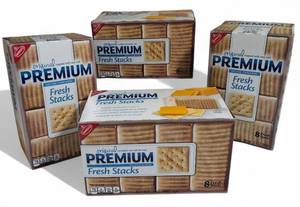 lot 47 image: Nabisco Lot - (4) Original Premium Fresh Stacks boxes