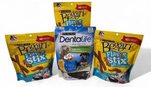lot 63 image: Purina - Beggin Flavor Stixs & Dental life