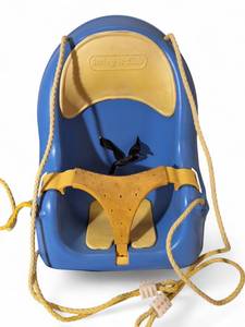 lot 78 image: Baby lot includes a baby swing designed for hanging on a tree and a toilet step or foot rest