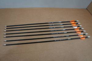 lot 4 image: 7 Allen Carbon Fearless Fiber Arrows