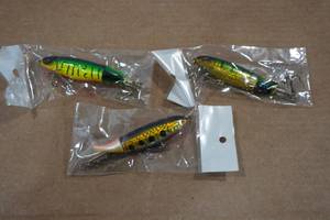 lot 25 image: 3 Whopper Plopper Fishing Lures