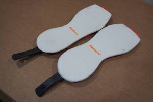 lot 36 image: Korkers Interchangeable Sole System Felt- Size 9.5-10
