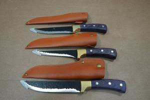lot 77 image: Viking Knife Co 3-Piece FilletBoningChef Knife Set