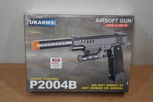 lot 87 image: UKArms P2004B Spring Powered Airsoft Gun with Laser